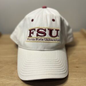 FSU White cap adjustable back The Game brand